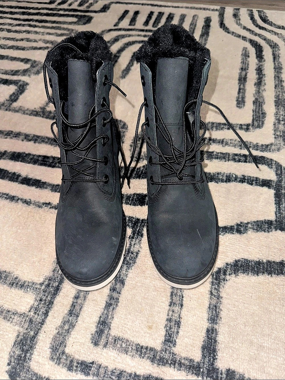 Timberland Women's Stone Street Warm-Lined Waterproof Platform Boot Black